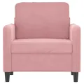 Fauteuil Rose 60 cm Velours