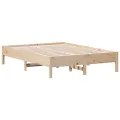 Cadre de lit 120x190 cm Bois de pin massif