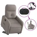 Fauteuil inclinable taupe tissu