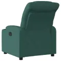 Fauteuil inclinable Vert foncé Tissu