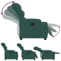 Fauteuil inclinable Vert foncé Tissu