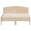 Cadre de lit avec tête de lit 135x190 cm bois de pin massif