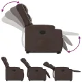 Fauteuil inclinable marron similicuir