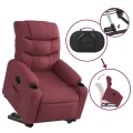 Fauteuil inclinable rouge bordeaux tissu