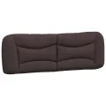 Coussin de tête de lit marron foncé 160 cm tissu