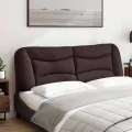 Coussin de tête de lit marron foncé 160 cm tissu