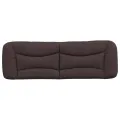 Coussin de tête de lit marron foncé 160 cm tissu