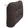 Coussin de tête de lit marron foncé 160 cm tissu