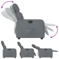 Fauteuil inclinable électrique Gris Similicuir