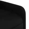 Fauteuil de massage inclinable Noir Tissu