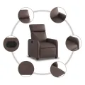 Fauteuil inclinable Marron Similicuir