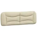 Coussin de tête de lit crème 160 cm tissu