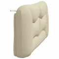 Coussin de tête de lit crème 160 cm tissu