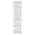 Armoire à chaussures Blanc brillant 27,5x27x102 cm