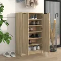 Armoire à chaussures Chêne sonoma 59x35x100cm Bois d'ingénierie
