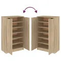 Armoire à chaussures Chêne sonoma 59x35x100cm Bois d'ingénierie
