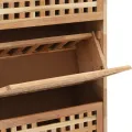 Armoire à chaussures 55x20x104 cm Bois de noyer massif