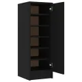 Armoire à chaussures Noir 32x35x92 cm Aggloméré