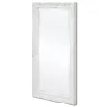 Miroir mural style baroque 100x50 cm blanc