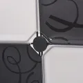 Organisateur de rangement cube avec 9 compartiments Noir/Blanc
