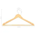 Cintres antidérapants 100 pcs Bois dur