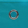 Boîtes de rangement avec couvercles 10pcs 28x28x28cm Bleu azuré
