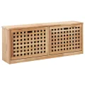 Banc de rangement de chaussures 94x20x38cm Bois massif de noyer
