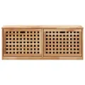 Banc de rangement de chaussures 94x20x38cm Bois massif de noyer