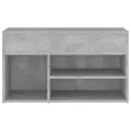 Banc à chaussures Gris béton 80x30x45 cm Aggloméré