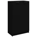 Armoire à chaussures noir 59x35x100 cm bois d'ingénierie