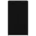 Armoire à chaussures noir 59x35x100 cm bois d'ingénierie