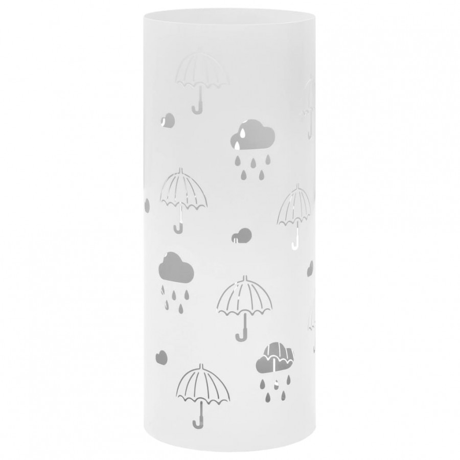 Porte-parapluie Design Parapluies Acier Blanc