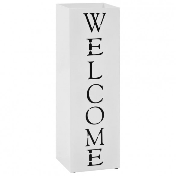 Porte-parapluie Welcome Acier Blanc