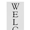 Porte-parapluie Welcome Acier Blanc