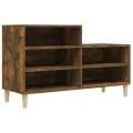 Armoire à chaussures Chêne fumé 102x36x60 cm Bois d'ingénierie