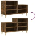 Armoire à chaussures Chêne fumé 102x36x60 cm Bois d'ingénierie