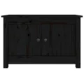Armoire à chaussures Noir 70x38x45,5 cm Bois de pin massif