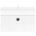 Boîtes de rangement en bambou 4 pcs Blanc