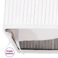 Boîtes de rangement en bambou 4 pcs Blanc