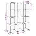Cubes de rangement 12 pcs Transparent PP