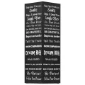 Porte-parapluie Texte Acier Noir