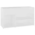 Banc à chaussures Blanc 80x30x45 cm Aggloméré