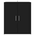 Armoire à chaussures Noir 60x35x70 cm Aggloméré