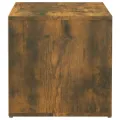 Tiroir boîte Chêne fumé 40,5x40x40 cm Bois d'ingénierie