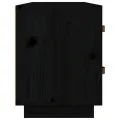 Banc à chaussures Noir 100x34x45 cm Bois de pin massif