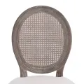 Chaises à manger lot de 2 crème tissu