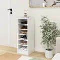 Armoire à chaussures Blanc 31,5x35x90 cm Aggloméré