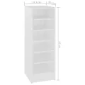 Armoire à chaussures Blanc 31,5x35x90 cm Aggloméré