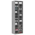 Meuble à chaussures Sonoma gris 54x34x183 cm Bois d'ingénierie