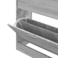 Armoire à chaussures Sonoma gris 63x24x81 cm Bois d'ingénierie